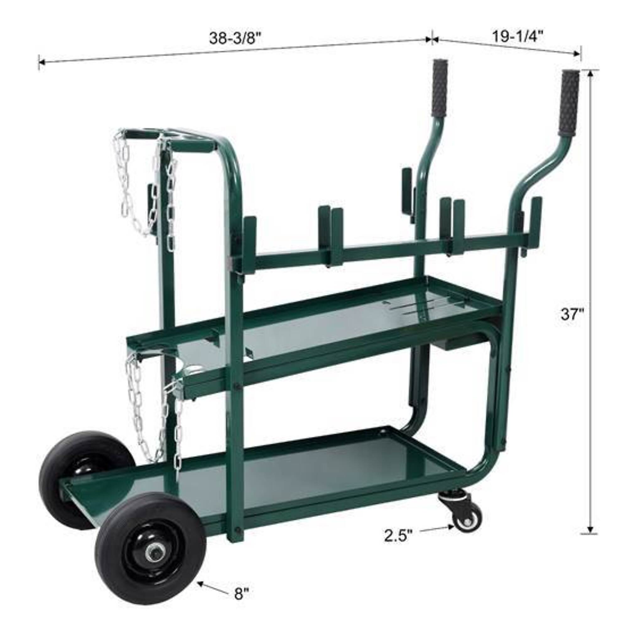 Heavy Duty Rolling Welding Cart, green, BAC-W465P409164